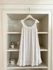 Bow print fungus edge suspender nightdress women's loose sweet loungewear