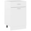 vidaXL Drawer Base Cabinet Lyon White 50x46x81.5 Cm Wood-based Material