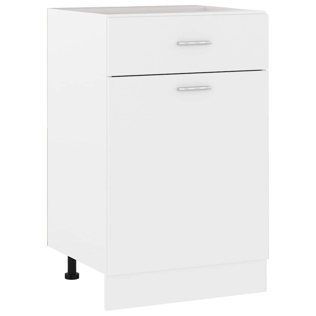 vidaXL Schubunterschrank Lyon Weiß 50x46x81,5 cm Holzwerkstoff