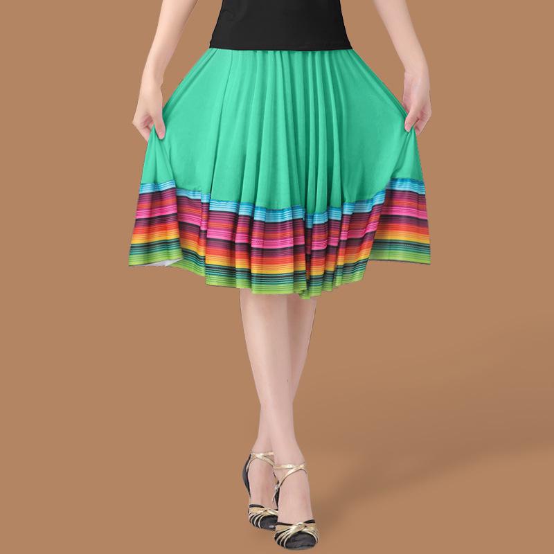 2026 Damen-Ballsaal-Tanzrock für Frauen mittleren Alters und Seniorinnen mit weitem Saum