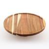 Solid Wood Fruit Bowl Tall Footed Food Cup Cakes Snack Plates Candy Dessert Circular Dinner Plate Kitchen Tableware Decor Dish
