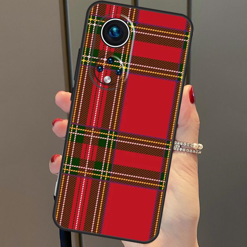 Clan Stewart Tartan Plaid Pattern Case For Honor X8a X9a X7a X6a X7 X8 X9 X9b X8b Honor 90 70 50 10 Lite Magic 6 5 Pro Cover