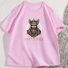 Vintage Head God T-Shirt Lässig Rundhals Baumwolle Kurzarm T-Shirt Streetwear Lockerer Schnitt Grafik T-Shirt Herrenkleidung Streetwear