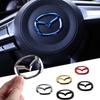 AAFA1 1pcs ABS Car Steering Wheel Center Sticker Auto Emblem Decal For 2 3 4 5 6 7 CX-7 CX3 Cx5 RX8 RX3 MX5 Atenza Axela Verisa
