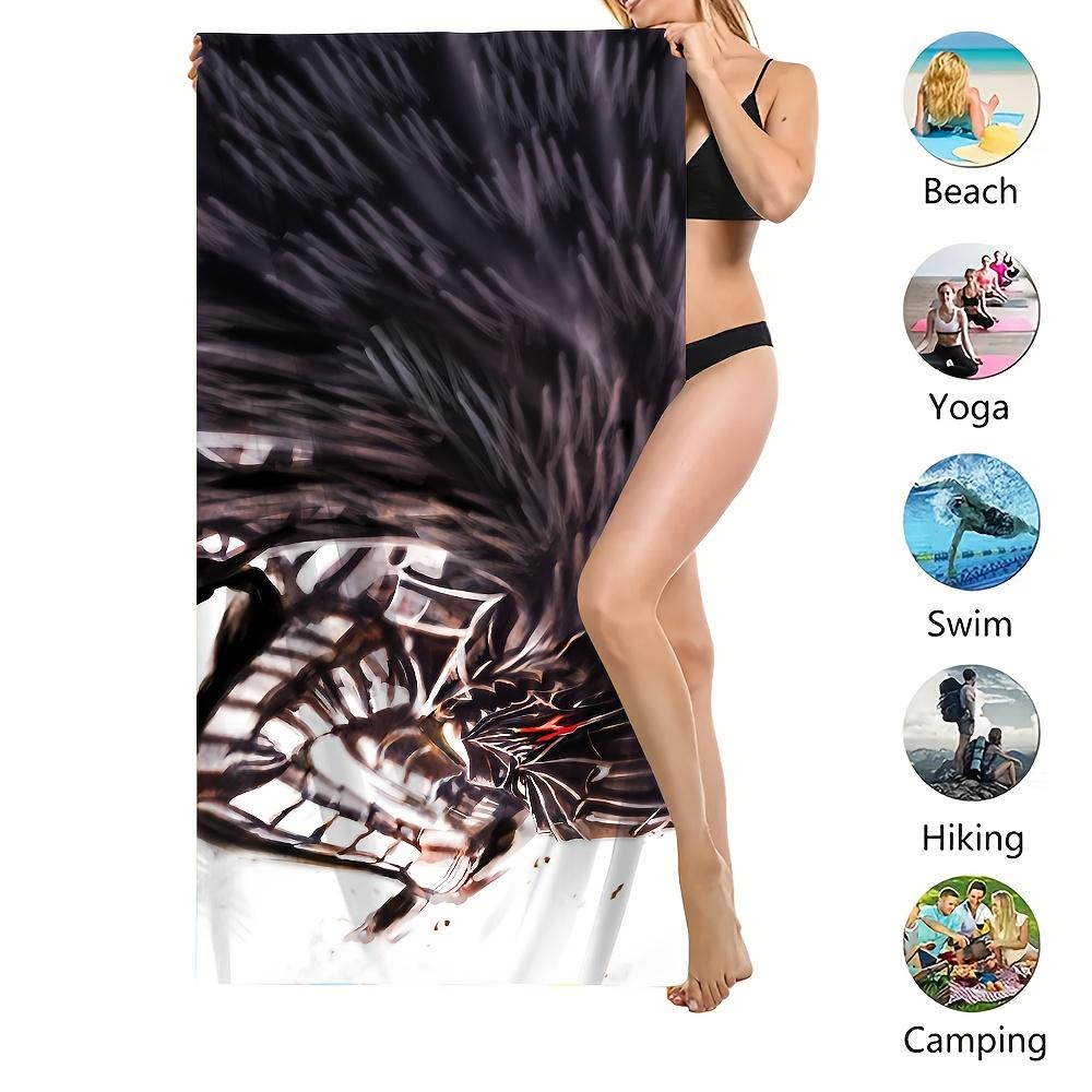 1pc Anime Berserk Microfiber Beach Towel Quick Dry Sand Free Soft Absorbent Pool Gym Sports Towel for Fans Beach Accessories