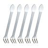Handheld Rustproof Rakes 3-Prong Stainless Steel Root Rakes Loosen Soil Tool Ergonomic Handle for Gardening Plant