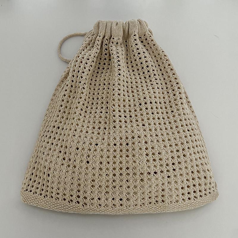 Yogodlns Mode Frauen Hohl Gewebte Schulter Taschen Große Kapazität Häkeln Tasche Stricken Handtaschen Eco Weibliche Einkaufstasche