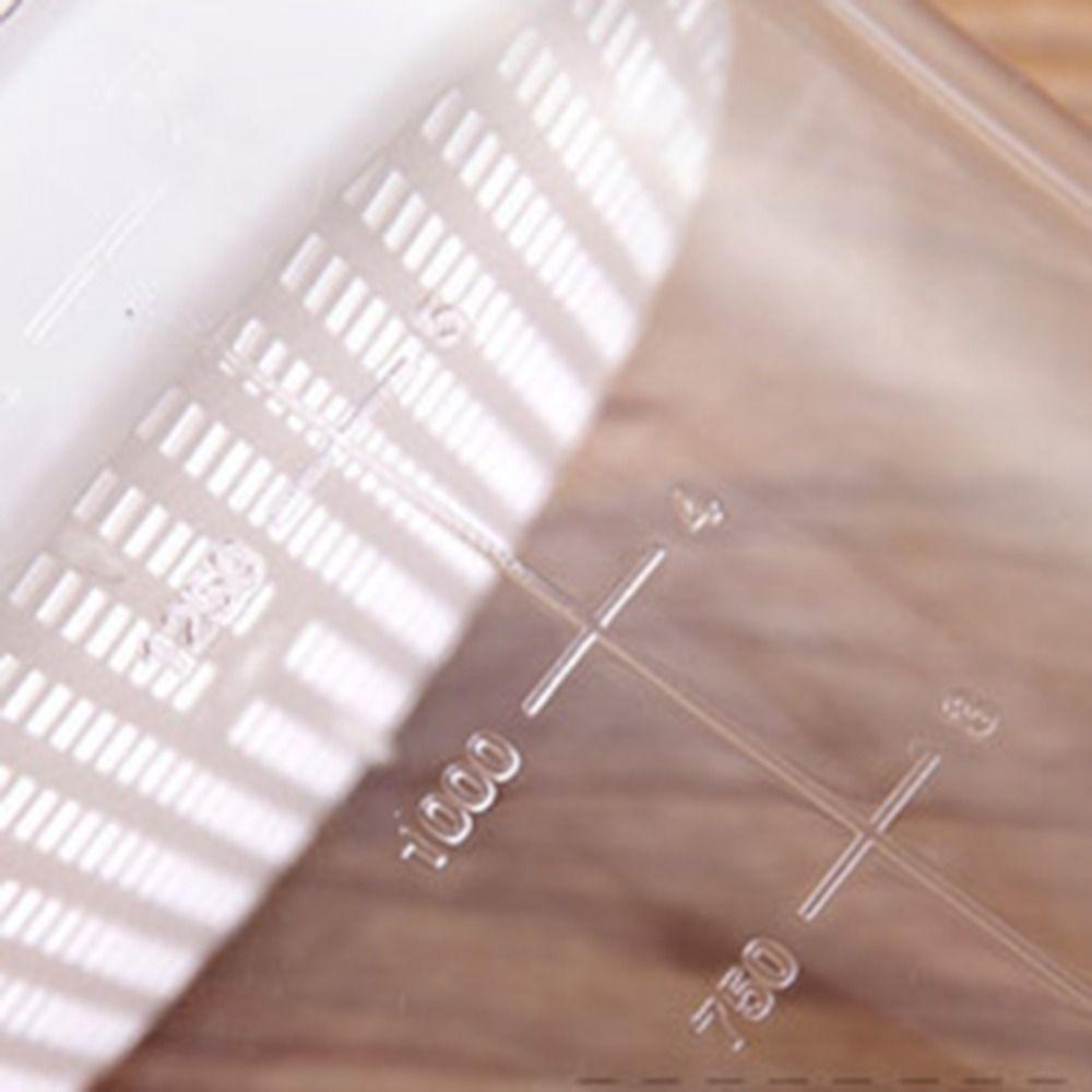 1.5L Oil Grease Separator Pot Transparent High Temperature Resistance Fat Separator Jug Visible Scaled Grease Skimmer Pitcher