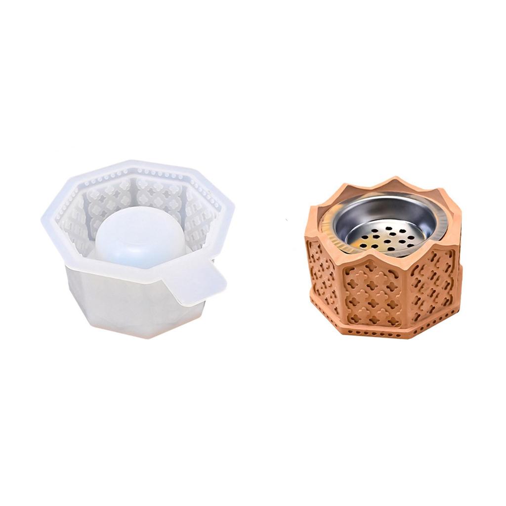 Premium Food Grade Silicone Incense Burner Mold For Candle Making And Aromatic Crafts With Arabic Design