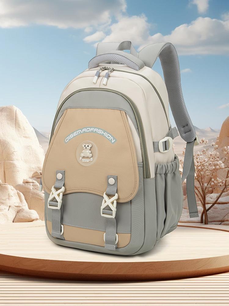 Schoolbag Female High School Student Large Capacity High Appearance Junior High School Preppy Style Simple Brand Backpack