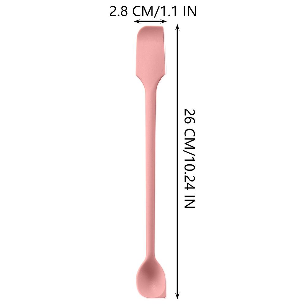 Silicone Double-headed Jam Scraper Kitchen Stirring Stick Spoon Reusable Delicious Spatula for Scraping Cream Jam Baking Tool