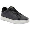 Coach Highline Fabric Synthetic Leather Round Toe Flat Lace-Up Low-Top Sneakers Men Sneakers Black CAR42-A0R