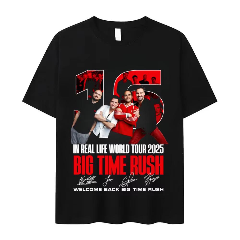 2026 Big Time Rush T Shirt Unisex Women Tops Short Sleeve Tshirt New Unisex Cotton Tshirts Big Time Rush Tees Unisex Tshirt Summer Tees