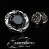 Fashion Brooch Collar Pin Men'S Suit Corsage Suit Badge Personality Trend Badge Crystal Accessories Gift Box