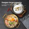 QX2E 304 Stainless Steel Spanish Paella Pan Rice Cooking Pot For Home Kitchens Use