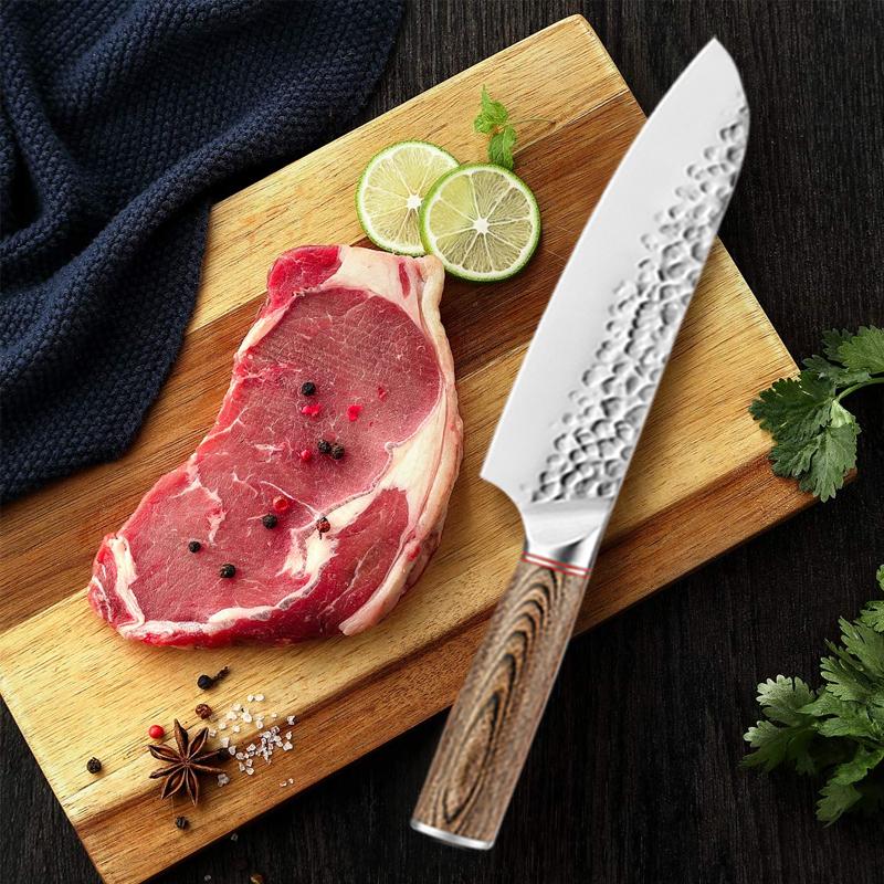 New Stainless Steel Forged Knife Santoku Knife Kitchen Boning Knife Household Vegetable Fruit Knife Professional Butcher's Knife