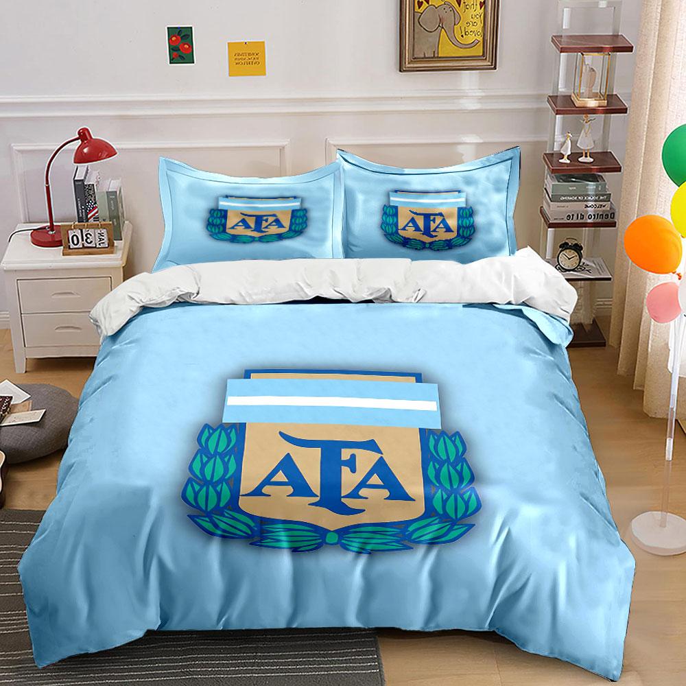 Blue AFA Sports Team Bedding Set Bedding Duvet Cover Set Duvet Cover Pillowcases (1 * Duvet Cover 2 * Pillowcases, without duvet insert)