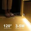 1M/2M/3M Strip Light 5V USB Under Cabinet Lighting PIR Motion Sensor Kitchen Wardrobe Led Tape Warm White Fast Setup Deco Room