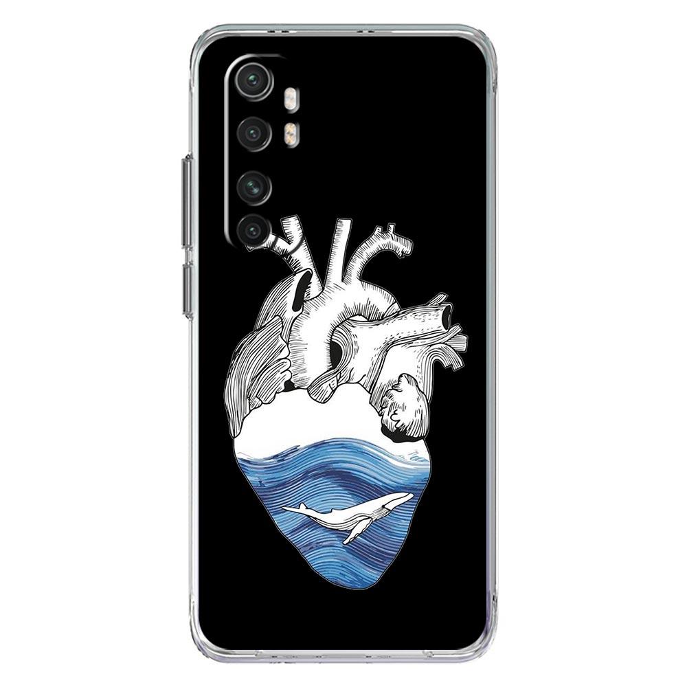 Cardiovascular Model Heart Phone Case For Xiaomi Mi Poco X6 X5 NFC X3 F6 F5 Pro F4 F3 15 14T 14 13T 12T 12 13 Lite 11 Cover