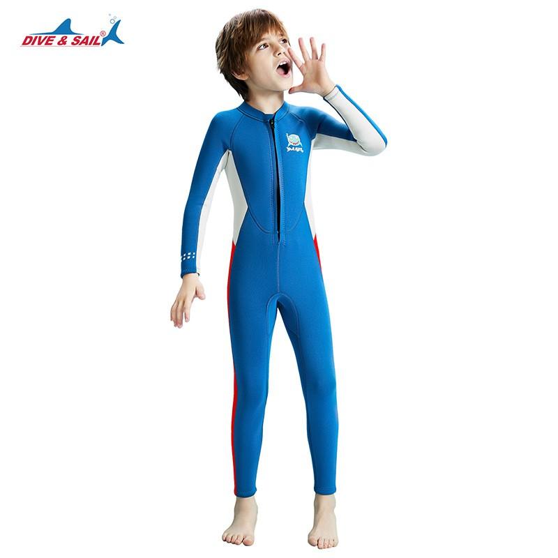 Children's Diving Suit 2.5MM Cold-proof Warm One-piece Boys Middle School Children Snorkeling Surfing Swimsuit