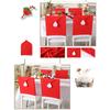 Chair Back Cover Christmas Kitchen Chair Slipcovers In Santa Hat Shape For Holiday Decoration Chair Covers