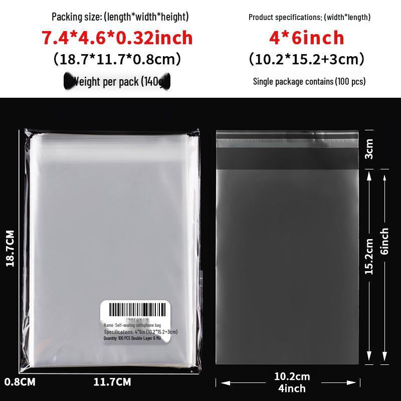 Clear Self-Adhesive OPP Bag for Candy, Snack, or Bread Packaging