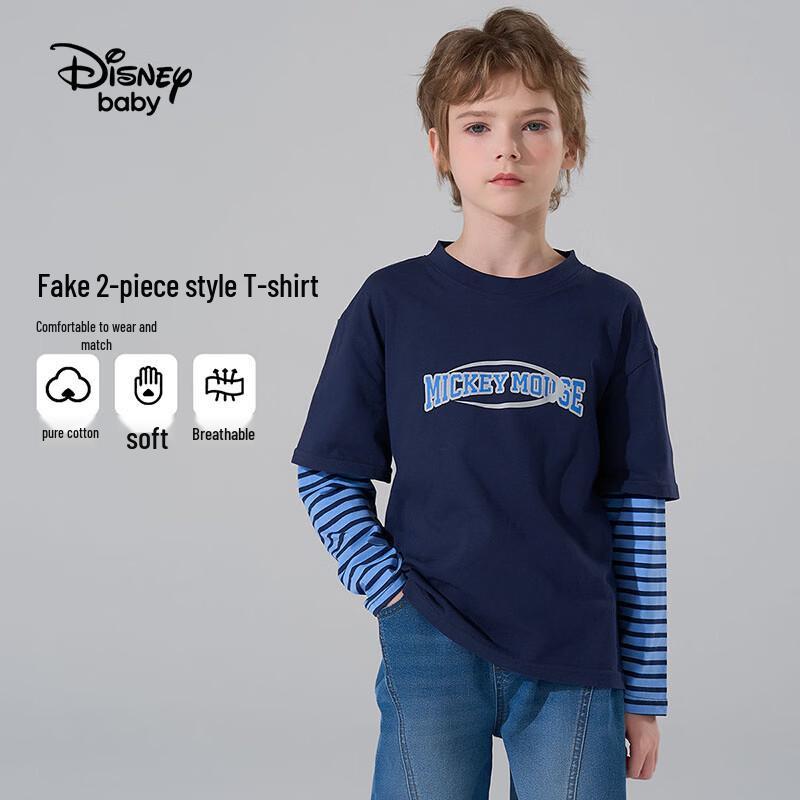 Disney Kids' Faux Two-Piece Long-Sleeve T-Shirt