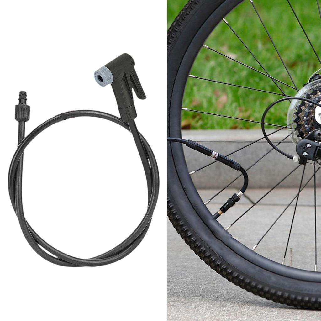 Bicycle Air Pump Hose Adapter for Motorcycle with Tire Chuck Tube Simple Assembly Multifunctional 39inch Extension Pipe Portable