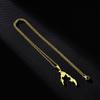 Patriotic Necklace Fashionable Tamil Eelam Pendant Neck Chain Trendy Stainless Steel Collarbone Chain Ethnic Style