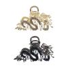 Hairpin Animal Hair Clip Pearl Rhinestone Shark Clip Personalized Zodiac Dragon Hair Claw  Female