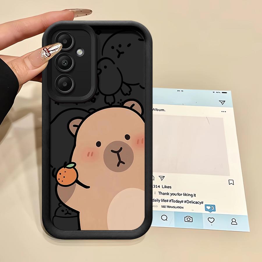 Handyhülle für Samsung Galaxy A26 A22 A33 A32 A34 A24 A13 A56 A14 A23 A12 A36 A16 Weiche Hülle Niedliches Capybara