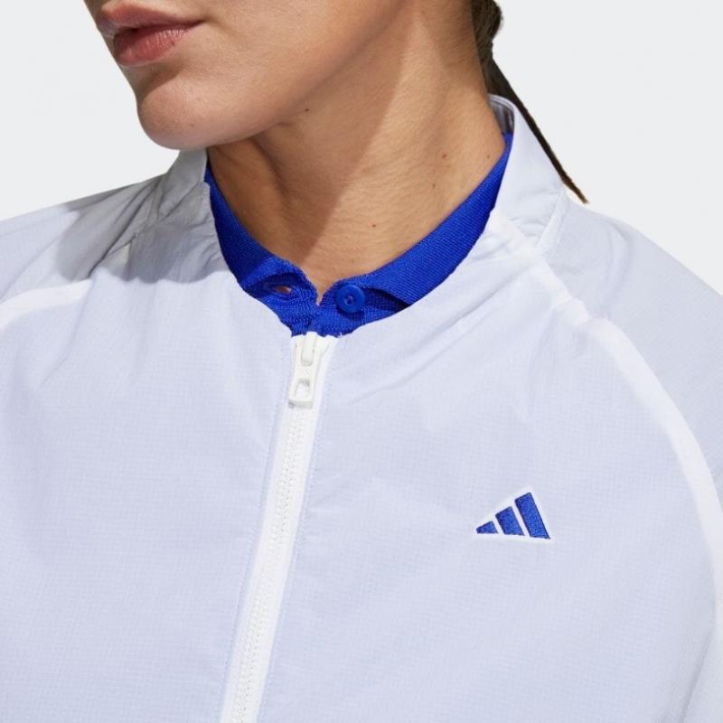 Adidas Golf 2023 S S Women Golf Crew Neck Windproof Long Sleeve Full Zip Jacket hS9984