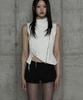 Etre Au Sommet Diagonal Corset Vest (White)