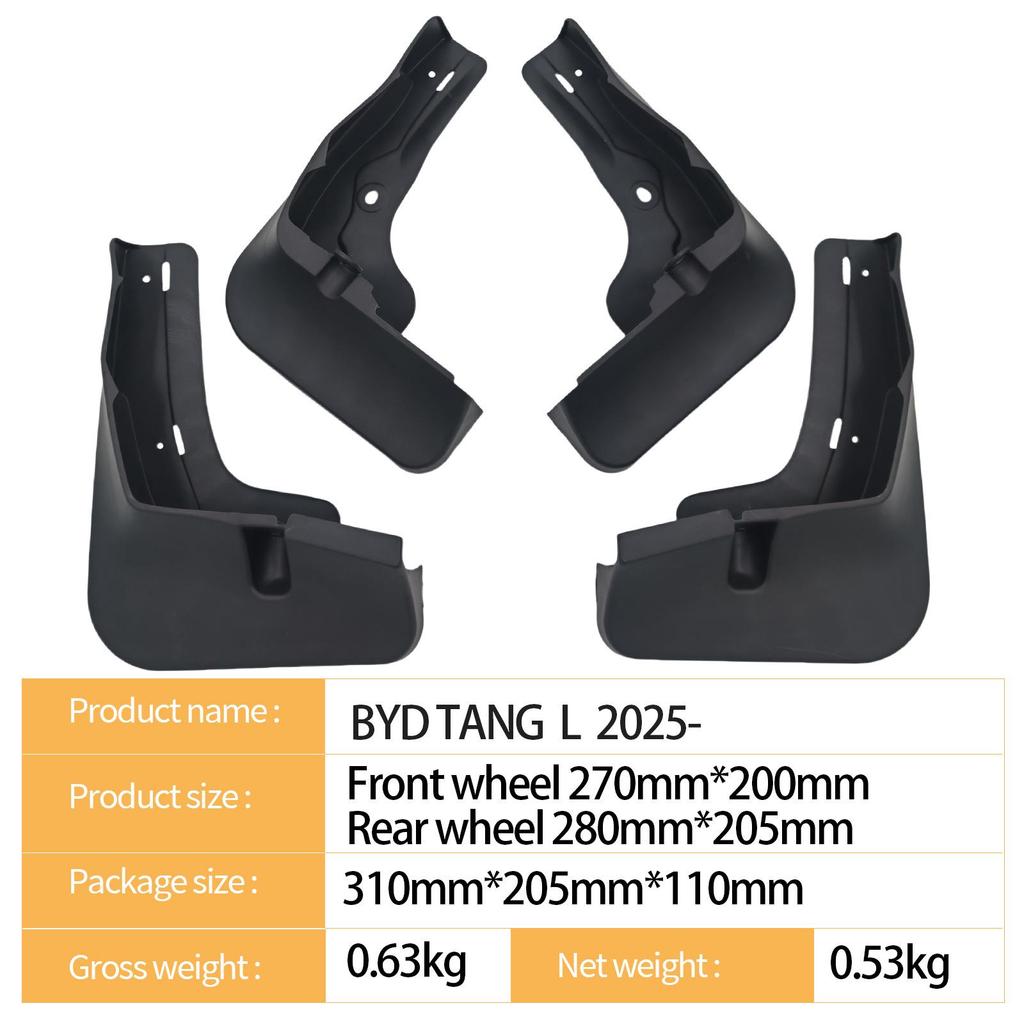 BYD Tang L2025 Automotive Tire Mudguard - Compatible with Cross-Border Models