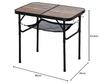 Iris Ohyama Folding Outdoor Table, 60cm Wide, Lightweight, Compact Storage, Adjustable Height, Multifunctional, Perfect for Outdoor Camping, Gift