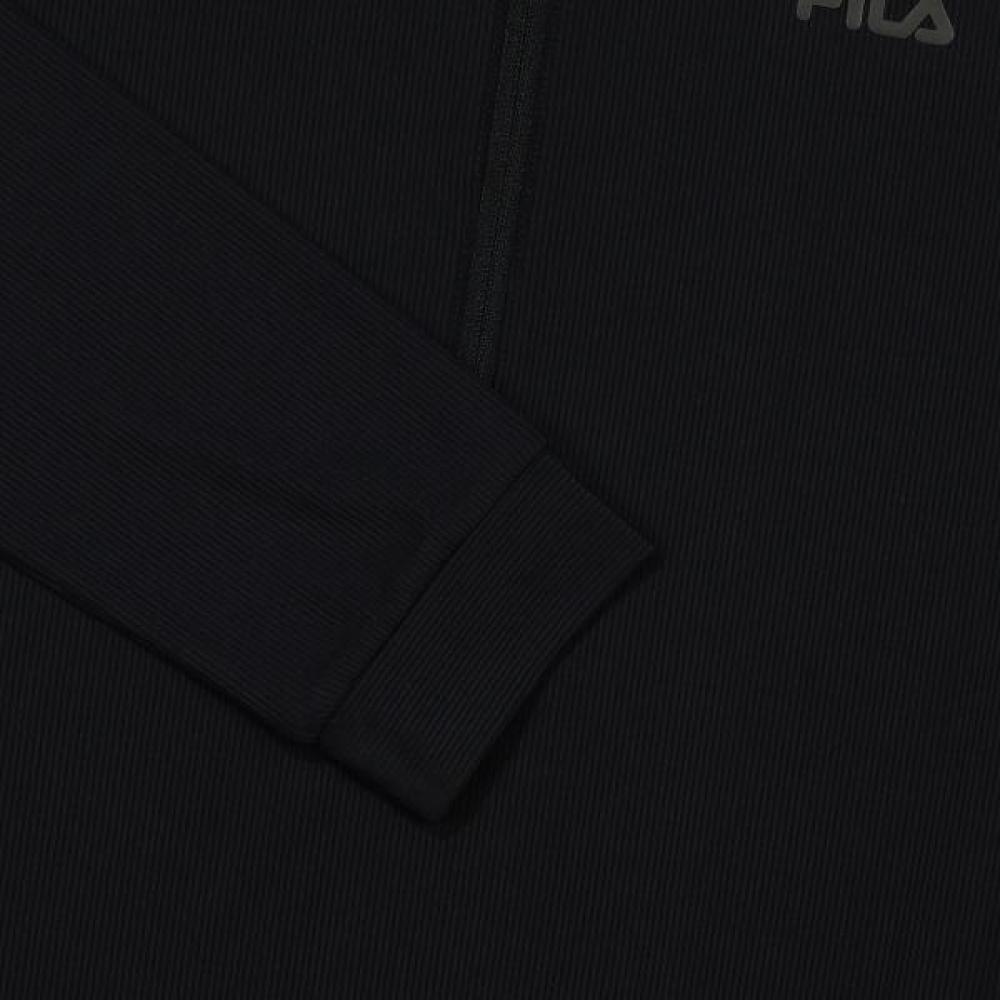 Fila Ribbed Half Zip Long Sleeve Tee