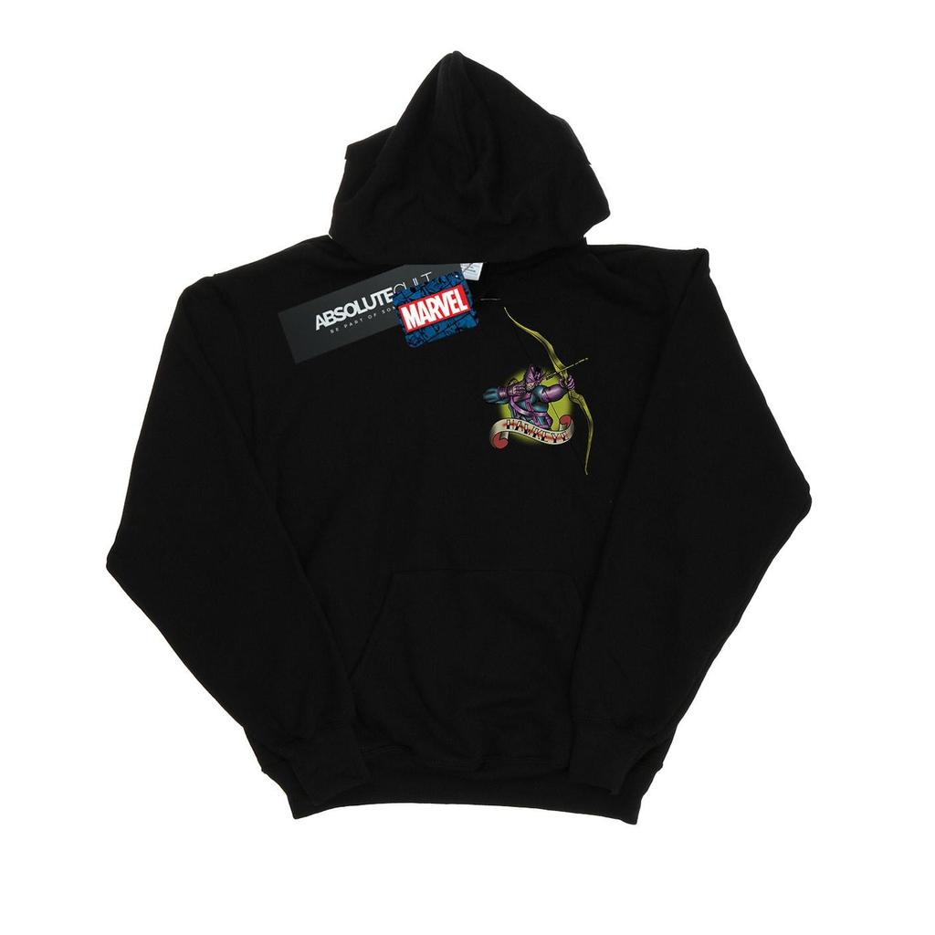 Marvel Kapuzenpullover mit Hawkeye-Tattoo-Brust-Print für Jungen