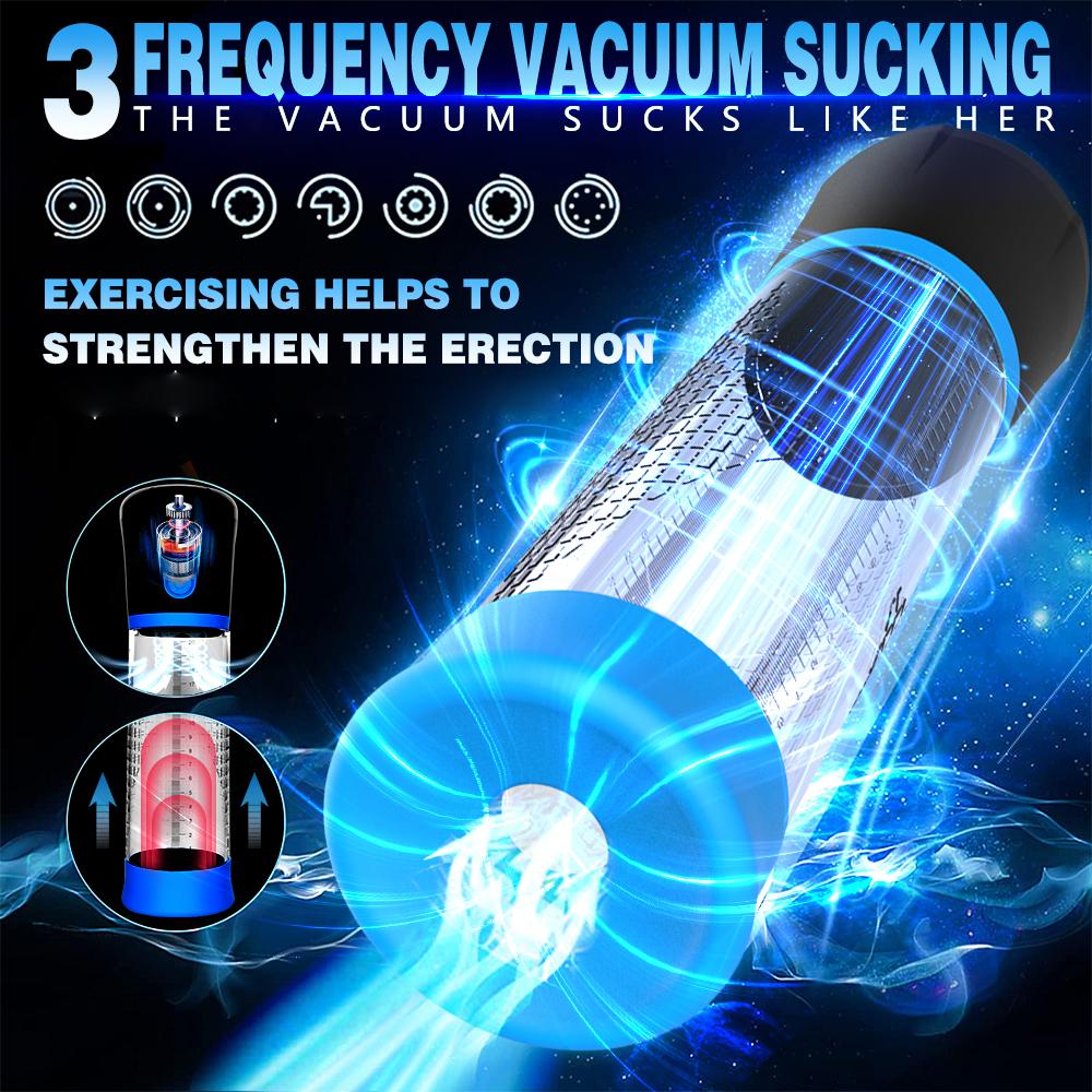 Hannibal Electric Penis Pump Penis Enlargement Extend Pump Penis Stimulation Male Masturbators Cup Dick Pump Sex Toys for