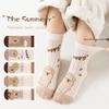 Kids' Thin Breathable Capybara Cartoon Socks - Spring/Summer Cotton Mesh for Girls and Boys