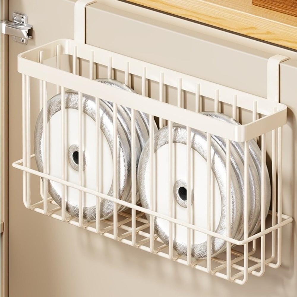 No Drill Hanging Storage Basket Hanging Organizer Wire Metal Rack for Home Organization