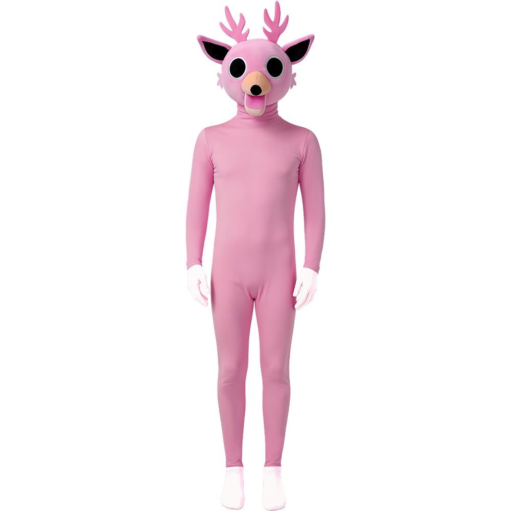 Halloween Forest Night Deer & Goat Monster Costume Jumpsuit for Kids - Owl Cosplay
