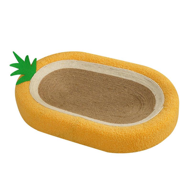 Pet Cat Scratcher Bowl Large Diameter Integrated Design Rugged Cat Scratching Pad Bed for Home