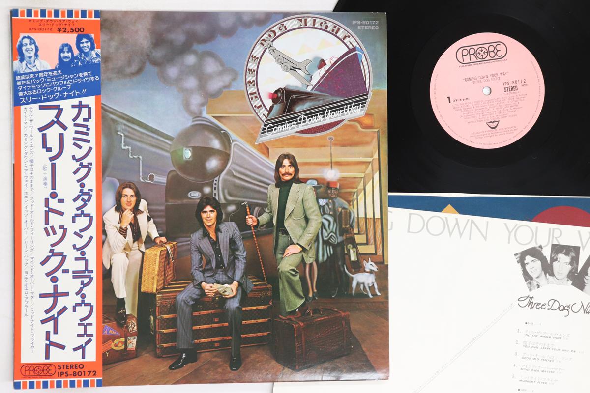

Виниловая пластинка THREE DOG NIGHT Coming Down Your Way IPS80172 ABC 1975 Япония Obi Рок Б/у