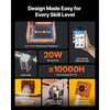 VEVOR Laser Engraver, 20W, Laser Engraving and Cutting Machine with Enclosure Camera, Laser Cutter, 400 X 400 Mm Working Area, 30000 Mm/min, for Wood