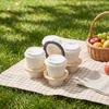 Verbrühschutz Schmetterlingsform Getränkehalter Kunststoff Faltbarer Becherhalter für Picknick
