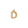 MamacitaSlay DIY Classic Mini Twist Initial Letters Stainless Steel Charms For Jewelry Gold Plated Waterproof Decoden Charms