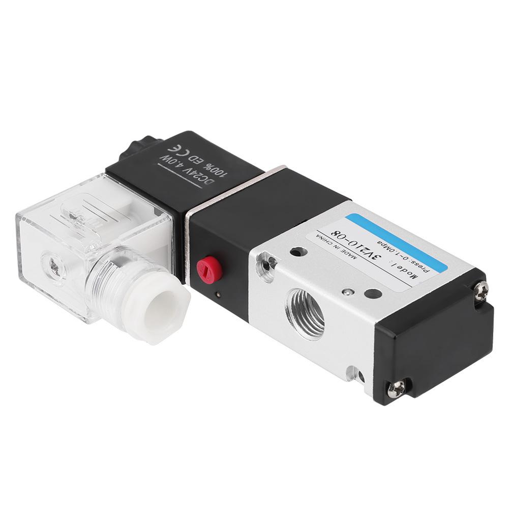 1pc Pneumatic Solenoid Valve 3-Way 2-Position Type G1/4 0.15 - -0.8 MPa (AC220V)