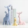 Reinfamilie-statue for hjemmedekor | Resin-figursett (Pakke med 4 stk.,)