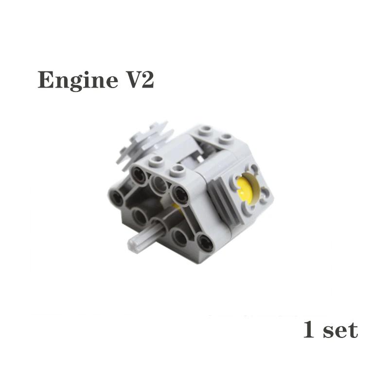Technical Parts Kit V2 V4 V6 V8 V10 V12 V14 Engine Cylinder Building Blocks Bricks Model for High-tech Cars DIY Educational Toys