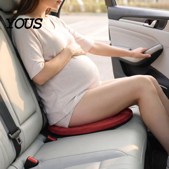 Ergonomisches Drehkissen für drehbaren Autositz, Senioren, Schwangere, 360 Grad Schwenkpolster, Mobilitätshilfe für Ältere mit rutschfester Basis, Atmungsaktiv